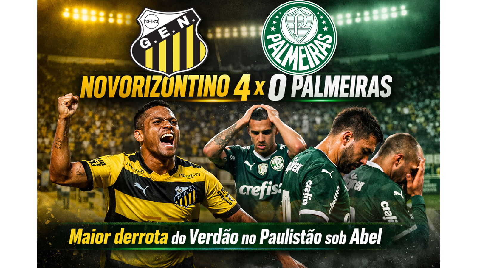 Novorizontino 4 x 0 Palmeiras