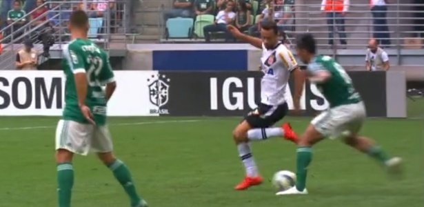 nene aplica caneta humilhante em lucas barrios no allianz parque