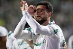 felipe anderson do palmeiras comemora o seu gol na partida de volta entre jacuipense ba e palmeiras